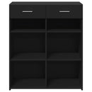 vidaXL fekete szerelt fa tálalószekrény 80 x 42,5 x 93 cm