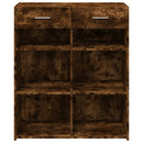 vidaXL füstös tölgy színű szerelt fa tálalószekrény 80 x 42,5 x 93 cm