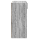 vidaXL szürke sonoma színű szerelt fa tálalószekrény 80 x 42,5 x 93 cm