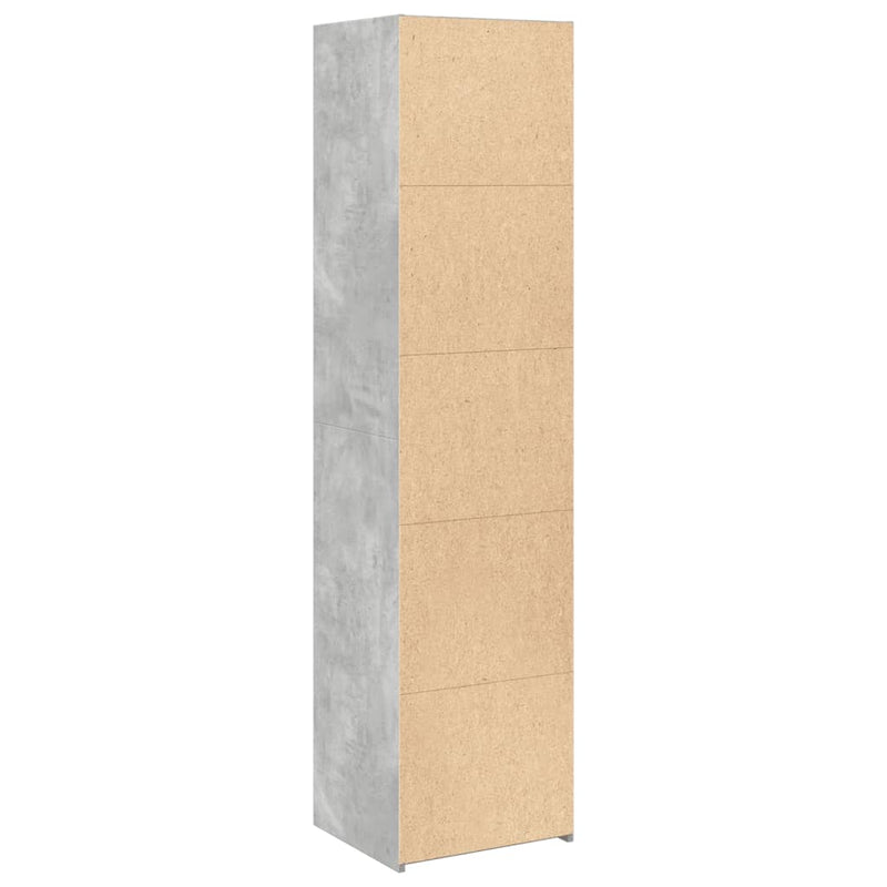 vidaXL betonszürke szerelt fa magasszekrény 45 x 41 x 185