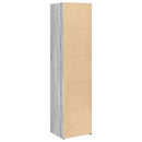 vidaXL szürke sonoma színű szerelt fa magasszekrény 45 x 41 x 185