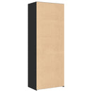 vidaXL fekete szerelt fa magasszekrény 70 x 41 x 185 cm