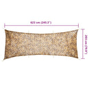 vidaXL homokszínű kamuflázsháló tárolózsákkal 623x203 cm