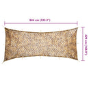 vidaXL homokszínű kamuflázsháló tárolózsákkal 844x429 cm