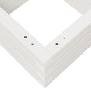 vidaXL fehér tömör fenyő virágláda 40 x 40 x 23 cm