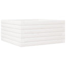 vidaXL fehér tömör fenyő virágláda 50x50x23 cm