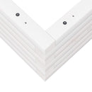 vidaXL fehér tömör fenyő virágláda 50x50x23 cm