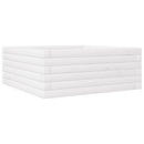 vidaXL fehér tömör fenyőfa kerti virágláda 60 x 60 x 23 cm