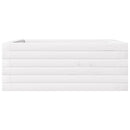 vidaXL fehér tömör fenyőfa kerti virágláda 60 x 60 x 23 cm