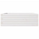 vidaXL fehér tömör fenyő virágláda 70 x 70 x 23 cm