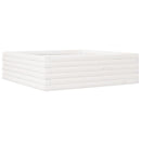 vidaXL fehér tömör fenyőfa kerti virágláda 80x80x23 cm