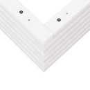 vidaXL fehér tömör fenyőfa kerti virágláda 80x80x23 cm