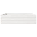 vidaXL fehér tömör fenyőfa kerti virágláda 90 x 90 x 23 cm