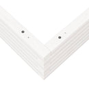 vidaXL fehér tömör fenyőfa kerti virágláda 90 x 90 x 23 cm