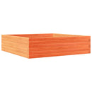 vidaXL viaszbarna tömör fenyőfa kerti virágláda 90 x 90 x 23 cm