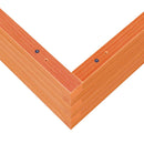 vidaXL viaszbarna tömör fenyőfa kerti virágláda 90 x 90 x 23 cm