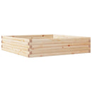 vidaXL tömör fenyő kerti virágláda 100x100x23 cm