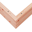 vidaXL tömör duglászfenyő kerti virágláda 100 x 100 x 23 cm