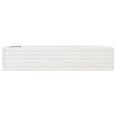 vidaXL fehér tömör fenyőfa kerti virágtartó 110x110x23 cm