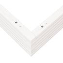 vidaXL fehér tömör fenyőfa kerti virágtartó 110x110x23 cm