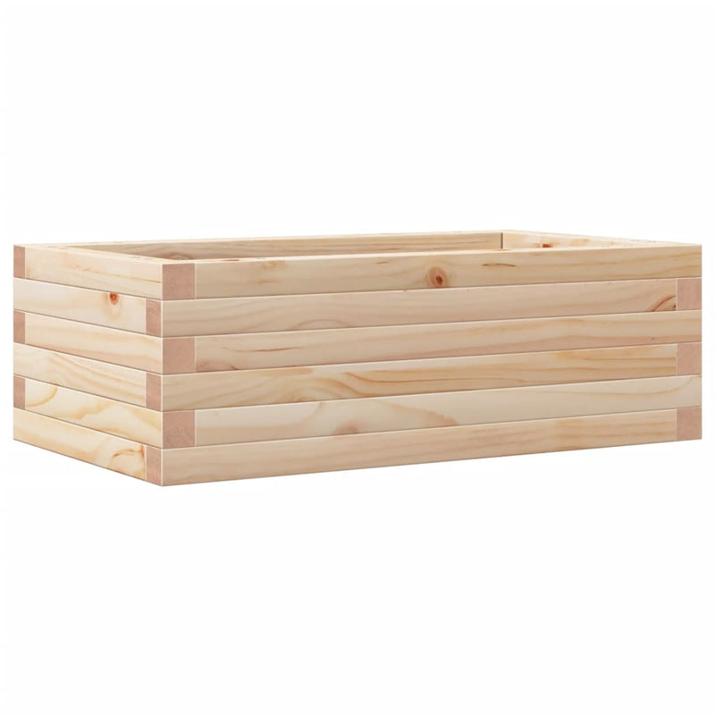 vidaXL tömör fenyő kerti virágláda 70 x 40 x 23 cm