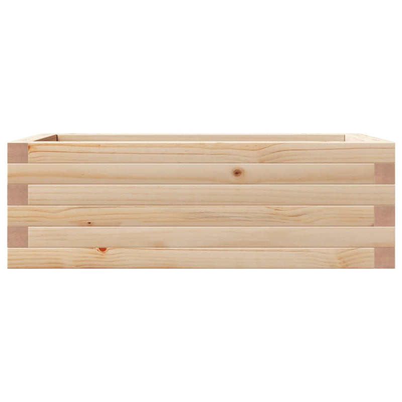 vidaXL tömör fenyő kerti virágláda 70 x 40 x 23 cm