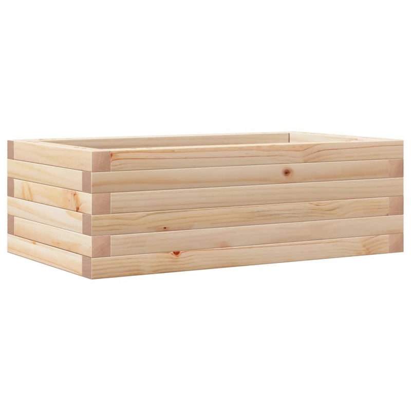 vidaXL tömör fenyő kerti virágláda 70 x 40 x 23 cm