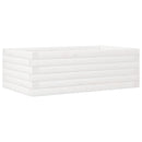 vidaXL fehér tömör fenyő virágláda 70 x 40 x 23 cm