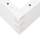 vidaXL fehér tömör fenyő virágláda 70 x 40 x 23 cm