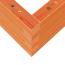 vidaXL viaszbarna tömör fenyőfa kerti virágtartó 70 x 40 x 23 cm