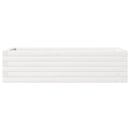 vidaXL fehér tömör fenyőfa kerti virágláda 90 x 40 x 23 cm