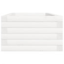 vidaXL fehér tömör fenyőfa kerti virágláda 90 x 40 x 23 cm