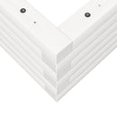 vidaXL fehér tömör fenyőfa kerti virágláda 90 x 40 x 23 cm