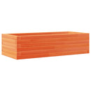 vidaXL viaszbarna tömör fenyőfa kerti virágláda 90 x 40 x 23 cm