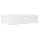 vidaXL fehér tömör fenyőfa kerti virágláda 90x60x23 cm