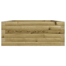 vidaXL impregnált fenyőfa kerti virágláda 90x60x23 cm