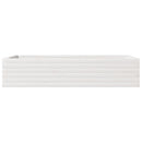 vidaXL fehér tömör fenyőfa kerti virágláda 110x60x23 cm