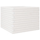 vidaXL fehér tömör fenyőfa kerti virágláda 60 x 60 x 45,5 cm