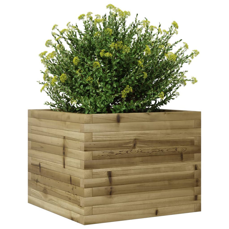 vidaXL impregnált fenyőfa kerti virágláda 60 x 60 x 45,5 cm