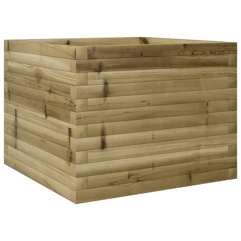 vidaXL impregnált fenyőfa kerti virágláda 60 x 60 x 45,5 cm