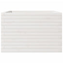 vidaXL fehér tömör fenyőfa kerti virágláda 70 x 70 x 45,5 cm