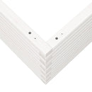 vidaXL fehér tömör fenyőfa kerti virágláda 80x80x45,5 cm