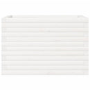 vidaXL fehér tömör fenyő virágláda 70x40x45,5 cm