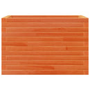 vidaXL viaszbarna tömör fenyőfa kerti virágtartó 70 x 40 x 45,5 cm