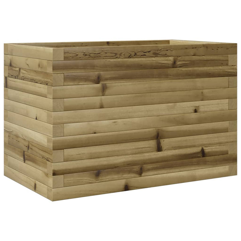 vidaXL impregnált fenyőfa kerti virágláda 70 x 70 x 45,5 cm