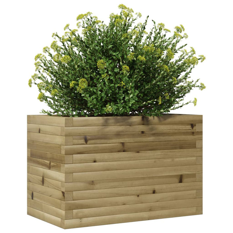 vidaXL impregnált fenyőfa kerti virágláda 70 x 70 x 45,5 cm