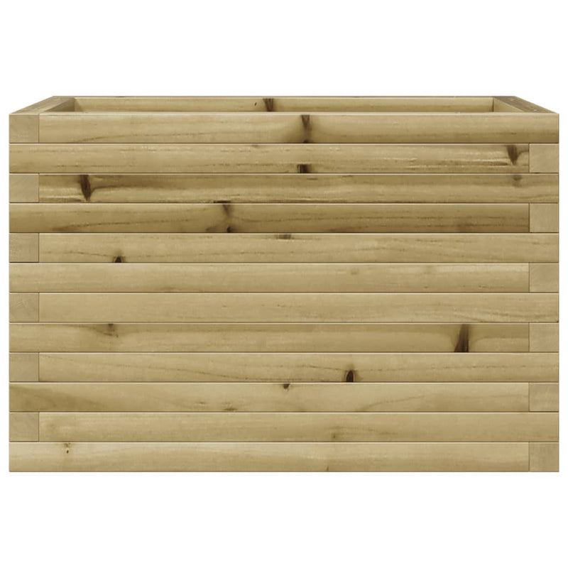 vidaXL impregnált fenyőfa kerti virágláda 70 x 70 x 45,5 cm