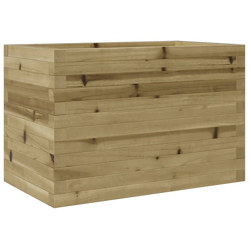 vidaXL impregnált fenyőfa kerti virágláda 70 x 70 x 45,5 cm