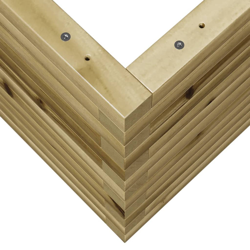 vidaXL impregnált fenyőfa kerti virágláda 70 x 70 x 45,5 cm