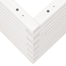 vidaXL fehér tömör fenyőfa kerti virágtartó 90 x 40 x 45,5 cm